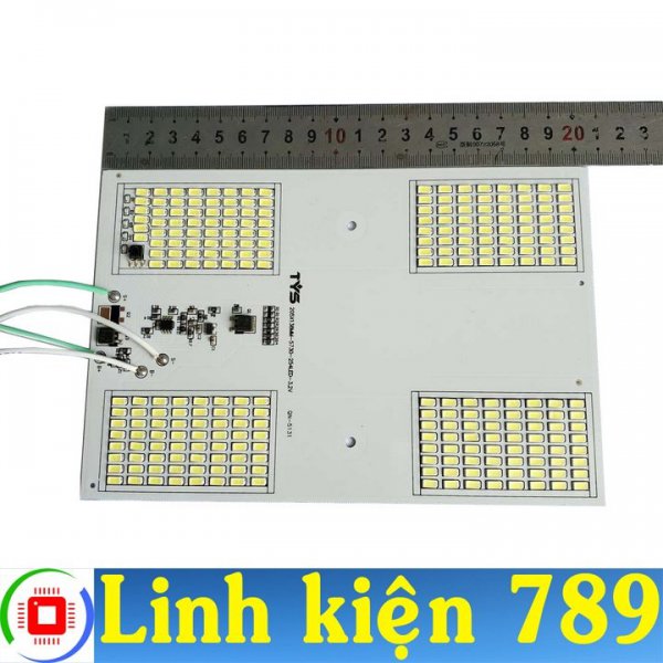  Bộ mạch đèn LED năng lượng mặt trời LED bàn chải 4 khoang 200W gồm mạch và remote